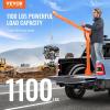 imageVEVOR Electric Pickup Truck Crane 1100 lbs Folding TruckMounted Bed Crane with Electric Winch 3500 lbs 360 Swivel for Lifting Goods in Construction Factory1100 lbs with Electric Winch 3500 lbs