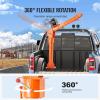 imageVEVOR Electric Pickup Truck Crane 1100 lbs Folding TruckMounted Bed Crane with Electric Winch 3500 lbs 360 Swivel for Lifting Goods in Construction Factory2200 lbs with Electric Winch 6000 lbs