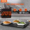 imageVEVOR Electric Warming Tray Food Warming Trays for Buffet Warming Trays with Adjustable Temperature Control Portable Tempered Glass Food Warmer Hot Plate Perfect for Parties Catering HolidaysBlack