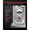 imageVEVOR Electric Wire Stripping Machine 006157 Automatic Stripper 370 W 88 ftmin With Extra Manual Crank 11 Channels Copper StripperElectric 400W