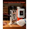 imageVEVOR Electric Wire Stripping Machine 006157 Automatic Stripper 370 W 88 ftmin With Extra Manual Crank 11 Channels Copper StripperElectric 400W