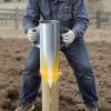 imageVEVOR Fence Post Driver Heavy Duty T Post Driver with Handles Metal Manual Pounder Rammer for UChannelWooden Fence Fits TPosts with Inner Diameter up to 61inIdeal for Farm Garden Yard61 24LB