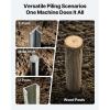 imageVEVOR Fence Post Driver Heavy Duty T Post Driver with Handles Metal Manual Pounder Rammer for UChannelWooden Fence Fits TPosts with Inner Diameter up to 61inIdeal for Farm Garden Yard61 24LB