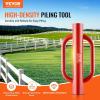 imageVEVOR Fence Post Driver Heavy Duty T Post Driver with Handles Metal Manual Pounder Rammer for UChannelWooden Fence Fits TPosts with Inner Diameter up to 61inIdeal for Farm Garden Yard411 22LB
