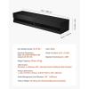 imageVEVOR Floating TV Stand 71 in Wall Mount Entertainment Center with Power Outlet ampamp LED Lights Modern Floating TV Shelf with Semi Door Storage Cabinet for DVD Player Cable Box Game Console BlackBlack