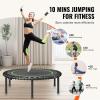 imageVEVOR Foldable Mini Trampoline 40 Inch Fitness Rebounder Max Load 330 lbs Exercise Trampoline Stable ampamp Quiet IndoorOutdoor Workout Adults40 Round Bungee cords