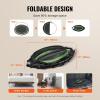 imageVEVOR Foldable Mini Trampoline 40 Inch Fitness Rebounder Max Load 330lbs Exercise Trampoline Stable ampamp Quiet Trampoline with 4 Level Height Adjustable Foam Handle for Adults IndoorGarden Workout40 Round Bungee cords Handle