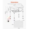 imageVEVOR Folding Camping Table Adjustable Height Aluminum MDF Outdoor Portable Lightweight for Cooking Beach Picnic Travel 24 x 16 inchSilver1