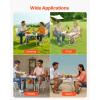 imageVEVOR Folding Camping Table Adjustable Height Aluminum MDF Outdoor Portable Lightweight for Cooking Beach Picnic Travel 24 x 16 inchSilver1