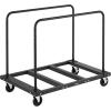 imageVEVOR Folding Table Cart 1800 LBS Heavy Duty Table Trolley with 5quot Swivel Wheels Black Desk Trolley for Garage Home Warehouse Party Event Hotel Furniture 10 Table Capacity1800LBS  NEW