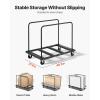 imageVEVOR Folding Table Cart 1800 LBS Heavy Duty Table Trolley with 5quot Swivel Wheels Black Desk Trolley for Garage Home Warehouse Party Event Hotel Furniture 10 Table Capacity1800LBS  NEW