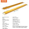 imageVEVOR Forklift Extensions 96 Inch Pallet Fork Extensions 45 Inch Width Heavy Duty Fork Extensions for Forklifts 1 Pair Forklift Extensions for Forklift Truck96 x 45 Inch