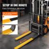 imageVEVOR Forklift Extensions 96 Inch Pallet Fork Extensions 45 Inch Width Heavy Duty Fork Extensions for Forklifts 1 Pair Forklift Extensions for Forklift Truck60 x 45 Inch