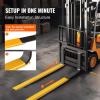 imageVEVOR Forklift Extensions 96 Inch Pallet Fork Extensions 65 Inch Width Heavy Duty Fork Extensions for Forklifts 1 Pair Forklift Extensions for Forklift Truck96 x 55 Inch