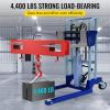 imageVEVOR Forklift Lifting Hook 4400lbs Capacity Forklift Lifting Hoist Red Forklift Mobile Crane with Swivel Hook and Two Large TScrews Hook Forklift Lifting Hoist Fork Lifting Attachment4400 LBS