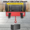 imageVEVOR Forklift Lifting Hook 4400lbs Capacity Forklift Lifting Hoist Red Forklift Mobile Crane with Swivel Hook and Two Large TScrews Hook Forklift Lifting Hoist Fork Lifting Attachment4400 LBS