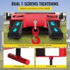 imageVEVOR Forklift Lifting Hook 4400lbs Capacity Forklift Lifting Hoist Red Forklift Mobile Crane with Swivel Hook and Two Large TScrews Hook Forklift Lifting Hoist Fork Lifting Attachment6600LBS