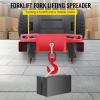 imageVEVOR Forklift Lifting Hook 4400lbs Capacity Forklift Lifting Hoist Red Forklift Mobile Crane with Swivel Hook and Two Large TScrews Hook Forklift Lifting Hoist Fork Lifting Attachment6600LBS
