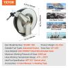 imageVEVOR Fuel Hose Reel 1quot x 50 Extra Long Retractable Diesel Hose Reel HeavyDuty Carbon Steel Construction with Automatic Fuel Nozzle NBR Rubber Hose for Aircraft Ship Vehicle Tank Truck 300 PSIGrease