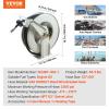imageVEVOR Fuel Hose Reel 1quot x 50 Extra Long Retractable Diesel Hose Reel HeavyDuty Carbon Steel Construction with Automatic Fuel Nozzle NBR Rubber Hose for Aircraft Ship Vehicle Tank Truck 300 PSIMachine Oil