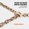 imageVEVOR G80 Transport Binder Chain 38quot x 29 2Pack Tow Chain with Clevis Snap Hook 7100 lbs Safe Working Load Heavy Duty Logging Chain for Transporting Towing Truck Tie Down Binding Equipment1 Pack