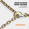 imageVEVOR G80 Transport Binder Chain 38quot x 29 2Pack Tow Chain with Clevis Snap Hook 7100 lbs Safe Working Load Heavy Duty Logging Chain for Transporting Towing Truck Tie Down Binding Equipment1 Pack