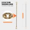imageVEVOR G80 Transport Binder Chain 38quot x 29 2Pack Tow Chain with Clevis Snap Hook 7100 lbs Safe Working Load Heavy Duty Logging Chain for Transporting Towing Truck Tie Down Binding Equipment1 Pack