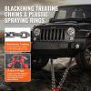 imageVEVOR G80 V Bridle Chain 516quot x 3 Towing Chain Bridle with R Hooks T Hooks J Hooks and Grab Hooks Transport Tow Chain Bridle with 10800 lbs Safe Working Load for Flatbed Truck Wrecker Recovery38Inch x 3FT