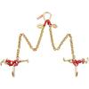 imageVEVOR G80 V Bridle Chain 516quot x 3 Towing Chain Bridle with R Hooks T Hooks J Hooks and Grab Hooks Transport Tow Chain Bridle with 10800 lbs Safe Working Load for Flatbed Truck Wrecker Recovery516Inch x 3FT