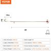 imageVEVOR G80 V Bridle Chain 516quot x 3 Towing Chain Bridle with R Hooks T Hooks J Hooks and Grab Hooks Transport Tow Chain Bridle with 10800 lbs Safe Working Load for Flatbed Truck Wrecker Recovery516Inch x 6FT