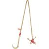 imageVEVOR G80 V Bridle Chain 516quot x 3 Towing Chain Bridle with R Hooks T Hooks J Hooks and Grab Hooks Transport Tow Chain Bridle with 10800 lbs Safe Working Load for Flatbed Truck Wrecker Recovery516Inch x 6FT