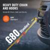 imageVEVOR G80 V Bridle Chain 516quot x 3 Towing Chain Bridle with R Hooks T Hooks J Hooks and Grab Hooks Transport Tow Chain Bridle with 10800 lbs Safe Working Load for Flatbed Truck Wrecker Recovery516Inch x 6FT