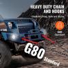 imageVEVOR G80 V Bridle Chain 516quot x 3 Towing Chain Bridle with R Hooks T Hooks J Hooks and Grab Hooks Transport Tow Chain Bridle with 10800 lbs Safe Working Load for Flatbed Truck Wrecker Recovery38Inch x 3FT