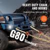 imageVEVOR G80 V Bridle Chain 516quot x 3 Towing Chain Bridle with R Hooks T Hooks J Hooks and Grab Hooks Transport Tow Chain Bridle with 10800 lbs Safe Working Load for Flatbed Truck Wrecker Recovery38Inch x 2FT