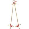 imageVEVOR G80 V Bridle Chain 516quot x 3 Towing Chain Bridle with R Hooks T Hooks J Hooks and Grab Hooks Transport Tow Chain Bridle with 10800 lbs Safe Working Load for Flatbed Truck Wrecker Recovery516Inch x 3FT