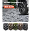 imageVEVOR Gravel Grid 4 Inch Depth 1706 x 886 FT  5200 x 2700 mm 1880 LBS Per Sq ft Grass Ground Retainer Permeable Geo Grids Driveway Stabilization for Garden Patio Walkway RV Parking Slopes