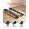 imageVEVOR Heavy Duty Furniture Appliances Rollers Extendable Appliance Rollers Mobile Washing Machine Base Fridge Stand Dolly Movers for Refrigerators Dryers Dishwashers WhiteBlack