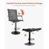 imageVEVOR Hunting Chair 360 Silent Swivel Foldable Lightweight Portable Blind Chair HeavyDuty Steel Frame Ground Stool Seat with Armrest Adjustable Carry Strap 300 Lbs Capacity for Fishing CampingHydraulic Lift System