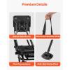 imageVEVOR Hunting Chair 360 Silent Swivel Foldable Lightweight Portable Blind Chair HeavyDuty Steel Frame Ground Stool Seat with Armrest Adjustable Carry Strap 300 Lbs Capacity for Fishing CampingMild Waterproof