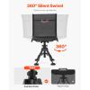 imageVEVOR Hunting Chair 360 Silent Swivel Foldable Lightweight Portable Blind Chair HeavyDuty Steel Frame Ground Stool Seat with Armrest Adjustable Carry Strap 300 Lbs Capacity for Fishing CampingBreathable Fabric