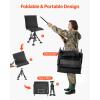 imageVEVOR Hunting Chair 360 Silent Swivel Foldable Lightweight Portable Blind Chair HeavyDuty Steel Frame Ground Stool Seat with Armrest Adjustable Carry Strap 300 Lbs Capacity for Fishing CampingBlack Seat Cover