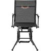 imageVEVOR Hunting Chair 360 Silent Swivel Foldable Lightweight Portable Blind Chair HeavyDuty Steel Frame Ground Stool Seat with Armrest Adjustable Carry Strap 300 Lbs Capacity for Fishing CampingBreathable Fabric 300 lbs