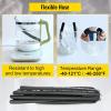imageVEVOR Hydraulic Hose 50 Feet Rubber Hydraulic Hoses with 2 HighTensile Steel Wire Braid Inner Diameter 12 Inch 5000 PSI Max Bulk Hydraulic Hose 40 F to 250 F Hydraulic Oil Flexible Hose50 FT