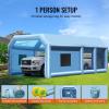 imageVEVOR Inflatable Paint Booth 98 x 82 x 82 ft Inflatable Spray Booth with 550W Powerful Blower and Air Filter System Portable Car Paint Booth for Motorcycle Bicycle Small Furniture PaintingBlue