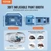 imageVEVOR Inflatable Paint Booth 98 x 82 x 82 ft Inflatable Spray Booth with 550W Powerful Blower and Air Filter System Portable Car Paint Booth for Motorcycle Bicycle Small Furniture PaintingBlue