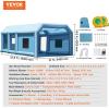 imageVEVOR Inflatable Paint Booth 98 x 82 x 82 ft Inflatable Spray Booth with 550W Powerful Blower and Air Filter System Portable Car Paint Booth for Motorcycle Bicycle Small Furniture PaintingBlue