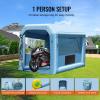 imageVEVOR Inflatable Paint Booth 98 x 82 x 82 ft Inflatable Spray Booth with 550W Powerful Blower and Air Filter System Portable Car Paint Booth for Motorcycle Bicycle Small Furniture PaintingBlue