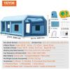 imageVEVOR Inflatable Paint Booth 98 x 82 x 82 ft Inflatable Spray Booth with 550W Powerful Blower and Air Filter System Portable Car Paint Booth for Motorcycle Bicycle Small Furniture PaintingBlue