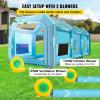 imageVEVOR Inflatable Paint Booth 98 x 82 x 82 ft Inflatable Spray Booth with 550W Powerful Blower and Air Filter System Portable Car Paint Booth for Motorcycle Bicycle Small Furniture PaintingBlue