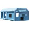 imageVEVOR Inflatable Paint Booth 98 x 82 x 82 ft Inflatable Spray Booth with 550W Powerful Blower and Air Filter System Portable Car Paint Booth for Motorcycle Bicycle Small Furniture PaintingBlue